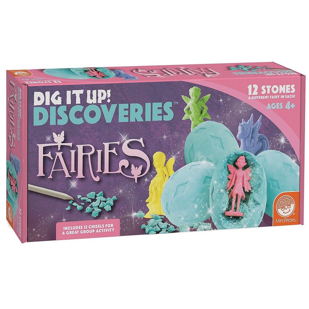 MindWare Dig It Up Fairies Excavation Kit 12 Stones Sealed New